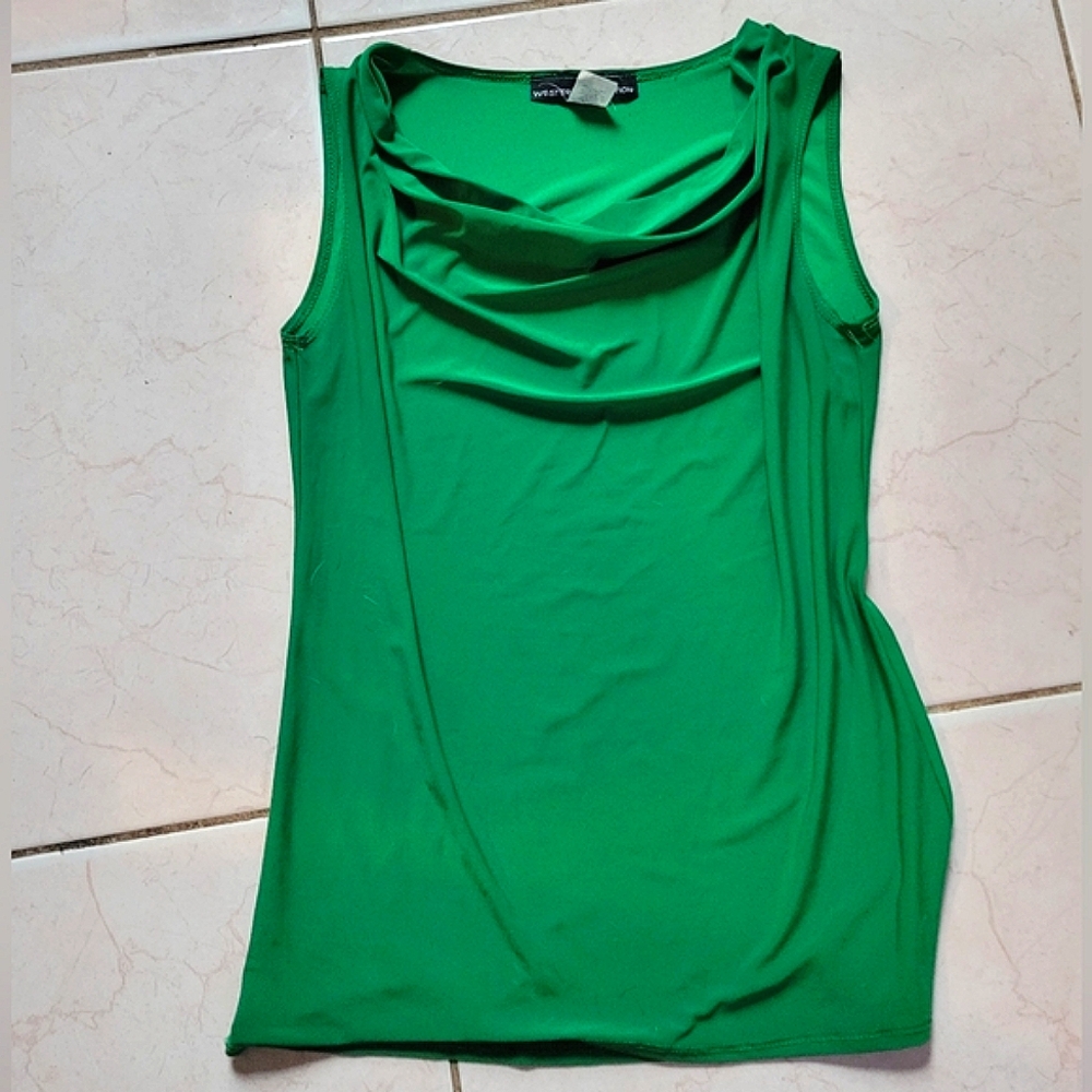 Green Sleeveless Tank Top Size S/M